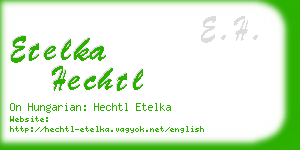 etelka hechtl business card